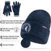 imageUltra Game NBA Official Mens Super Soft Winter Beanie Knit Hat with Extra Warm Touch Screen GlovesTeam Color