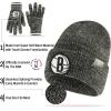 imageUltra Game NBA Official Mens Super Soft Winter Beanie Knit Hat with Extra Warm Touch Screen GlovesTeam Color