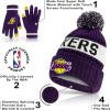 imageUltra Game NBA UnisexAdult Super Soft Winter Beanie Knit HatTeam Color