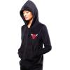imageUltra Game NBA Womens Sleepwear Super Soft Fleece Onesie Pajama Hooded JumpsuitChicago Bulls