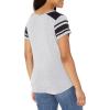 imageUltra Game NBA Womens TShirt Box Out Varsity Stripe Tee Shirt GrayGray