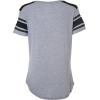 imageUltra Game NBA Womens TShirt Box Out Varsity Stripe Tee Shirt GrayGray