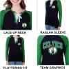 imageUltra Game NBA Womens Womens Super Soft Long Sleeve Laceup ShirtBlack