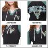 imageUltra Game NBA Womens Womens Super Soft Long Sleeve Laceup ShirtBlack