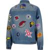 imageUltra Game NBA mens Distressed Patch Jean JacketDenim