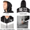 imageUltra Game NBA mens Ultra Game Nba Mens Contrast Back Cut Full Zip Hoodie SweatshirtBlack