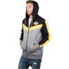 imageUltra Game NBA mens Ultra Game Nba Mens Contrast Back Cut Full Zip Hoodie SweatshirtBlack