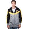 imageUltra Game NBA mens Ultra Game Nba Mens Contrast Back Cut Full Zip Hoodie SweatshirtBlack