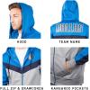 imageUltra Game NBA mens Ultra Game Nba Mens Contrast Back Cut Full Zip Hoodie SweatshirtDeep Blue