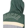 imageUltra Game NBA mens Ultra Game Nba Mens Contrast Back Cut Full Zip Hoodie SweatshirtHunter Green