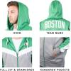 imageUltra Game NBA mens Ultra Game Nba Mens Contrast Back Cut Full Zip Hoodie SweatshirtKelly Green