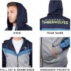 imageUltra Game NBA mens Ultra Game Nba Mens Contrast Back Cut Full Zip Hoodie SweatshirtMidnight Blue