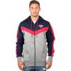 imageUltra Game NBA mens Ultra Game Nba Mens Contrast Back Cut Full Zip Hoodie SweatshirtNavy