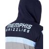 imageUltra Game NBA mens Ultra Game Nba Mens Contrast Back Cut Full Zip Hoodie SweatshirtNavy