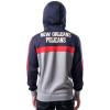imageUltra Game NBA mens Ultra Game Nba Mens Contrast Back Cut Full Zip Hoodie SweatshirtNavy