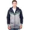 imageUltra Game NBA mens Ultra Game Nba Mens Contrast Back Cut Full Zip Hoodie SweatshirtNavy
