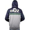 imageUltra Game NBA mens Ultra Game Nba Mens Contrast Back Cut Full Zip Hoodie SweatshirtNavy