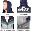 imageUltra Game NBA mens Ultra Game Nba Mens Contrast Back Cut Full Zip Hoodie SweatshirtNavy