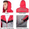imageUltra Game NBA mens Ultra Game Nba Mens Contrast Back Cut Full Zip Hoodie SweatshirtRed