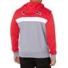 imageUltra Game NBA mens Ultra Game Nba Mens Contrast Back Cut Full Zip Hoodie SweatshirtRed