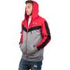 imageUltra Game NBA mens Ultra Game Nba Mens Contrast Back Cut Full Zip Hoodie SweatshirtRed