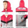 imageUltra Game NBA mens Ultra Game Nba Mens Contrast Back Cut Full Zip Hoodie SweatshirtRed
