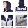 imageUltra Game NBA mens Ultra Game Nba Mens Contrast Back Cut Full Zip Hoodie SweatshirtRoyal