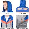 imageUltra Game NBA mens Ultra Game Nba Mens Contrast Back Cut Full Zip Hoodie SweatshirtRoyal