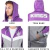 imageUltra Game NBA mens Ultra Game Nba Mens Contrast Back Cut Full Zip Hoodie SweatshirtViolet