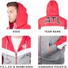 imageUltra Game NBA mens Ultra Game Nba Mens Contrast Back Cut Full Zip Hoodie SweatshirtWine