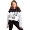 imageUltra Game NBA womens Soft Fleece Crop Top Pullover Hoodie WomensBlack
