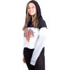 imageUltra Game NBA womens Soft Fleece Crop Top Pullover Hoodie WomensBlack