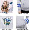 imageUltra Game NBA womens Soft Fleece Crop Top Pullover Hoodie WomensGray