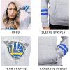 imageUltra Game NBA womens Soft Fleece Crop Top Pullover Hoodie WomensGray