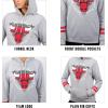 imageUltra Game NBA womens Soft Fleece Crop Top Pullover Hoodie WomensHeather Gray