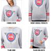 imageUltra Game NBA womens Soft Fleece Crop Top Pullover Hoodie WomensHeather Gray