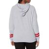 imageUltra Game NBA womens Soft Fleece Crop Top Pullover Hoodie WomensHeather Gray