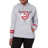 imageUltra Game NBA womens Soft Fleece Crop Top Pullover Hoodie WomensHeather Gray