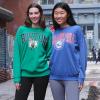 imageUltra Game Womens NBA Official Extra Soft Fleece Distressed Oversized Pullover SweatshirtTeam Color