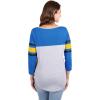 imageUltra Game Womens NBA Official Raglan Baseball 34 Long Sleeve ShirtGray