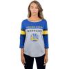 imageUltra Game Womens NBA Official Raglan Baseball 34 Long Sleeve ShirtHeather Gray