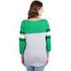 imageUltra Game Womens NBA Official Raglan Baseball 34 Long Sleeve ShirtHeather Gray
