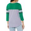imageUltra Game Womens NBA Official Raglan Baseball 34 Long Sleeve ShirtHeather Gray