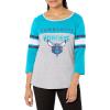 imageUltra Game Womens NBA Official Raglan Baseball 34 Long Sleeve ShirtHeather Gray