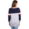 imageUltra Game Womens NBA Official Raglan Baseball 34 Long Sleeve ShirtHeather Gray