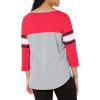 imageUltra Game Womens NBA Official Raglan Baseball 34 Long Sleeve ShirtHeather Gray