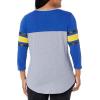 imageUltra Game Womens NBA Official Raglan Baseball 34 Long Sleeve ShirtHeather Gray