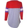 imageUltra Game Womens NBA Official Raglan Baseball 34 Long Sleeve ShirtHeather Gray