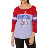 imageUltra Game Womens NBA Official Raglan Baseball 34 Long Sleeve ShirtHeather Gray