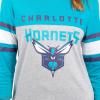 imageUltra Game Womens NBA Official Raglan Baseball 34 Long Sleeve ShirtHeather Gray